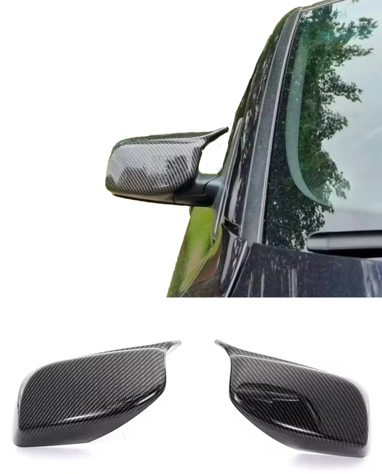 BMW E60 E61 E63 E64 Carbon look M-look peilinkuoret