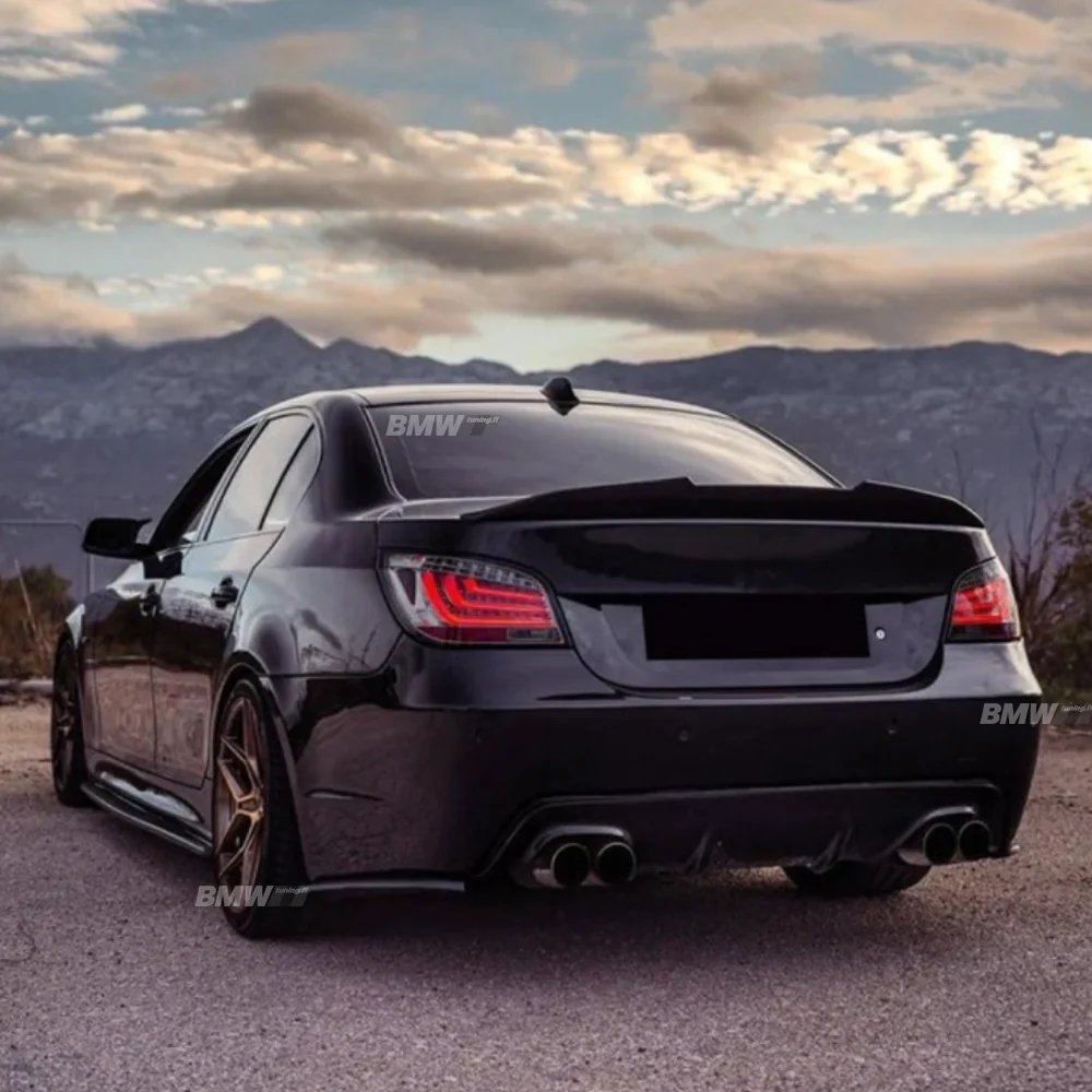 BMW E60 PSM-Look kiiltävän musta takaspoileri - Image 5
