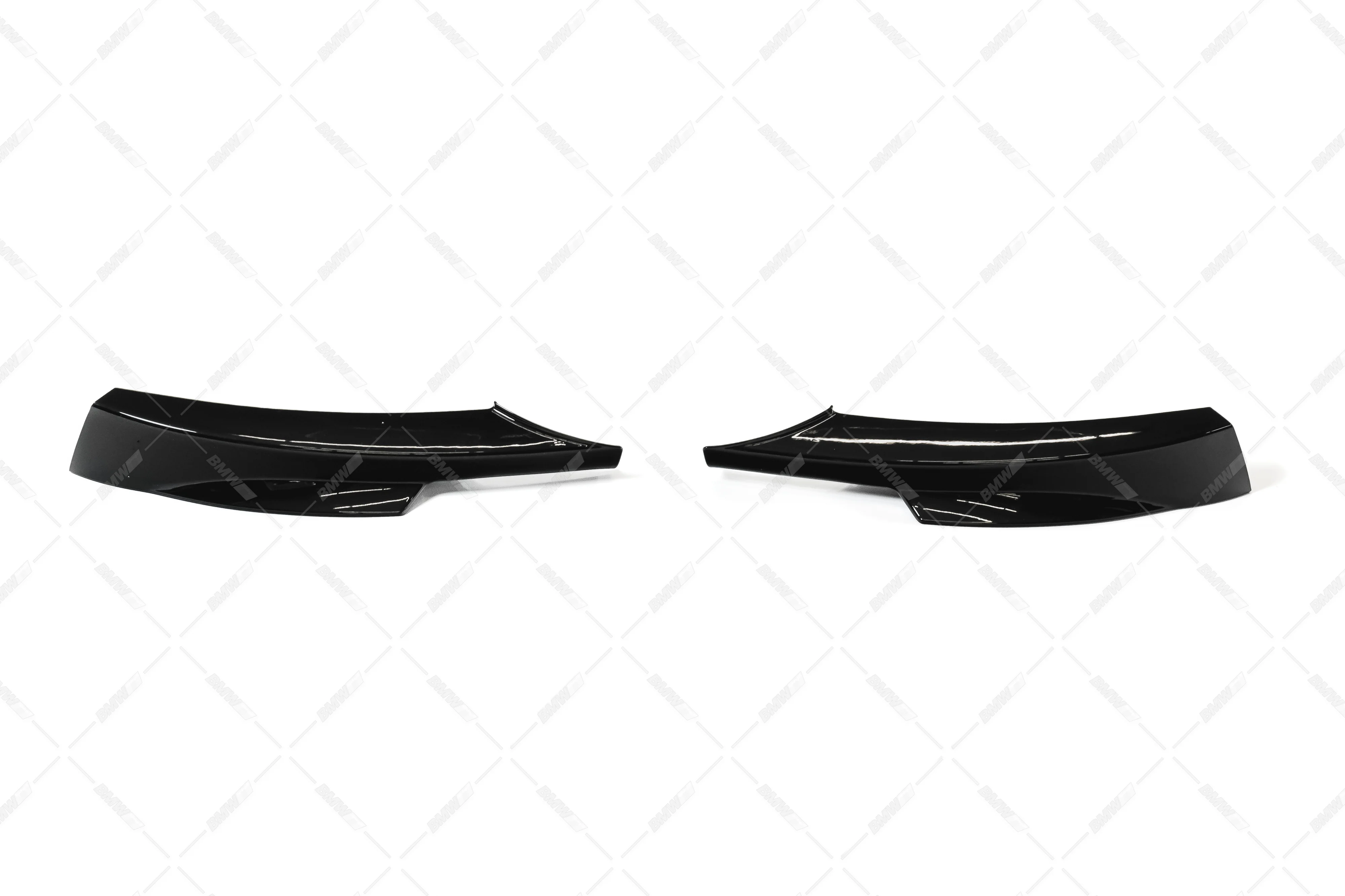 BMW E90 / E91 LCI M-sport kiiltävän mustat etupuskurin kulmasplitterit - Image 3