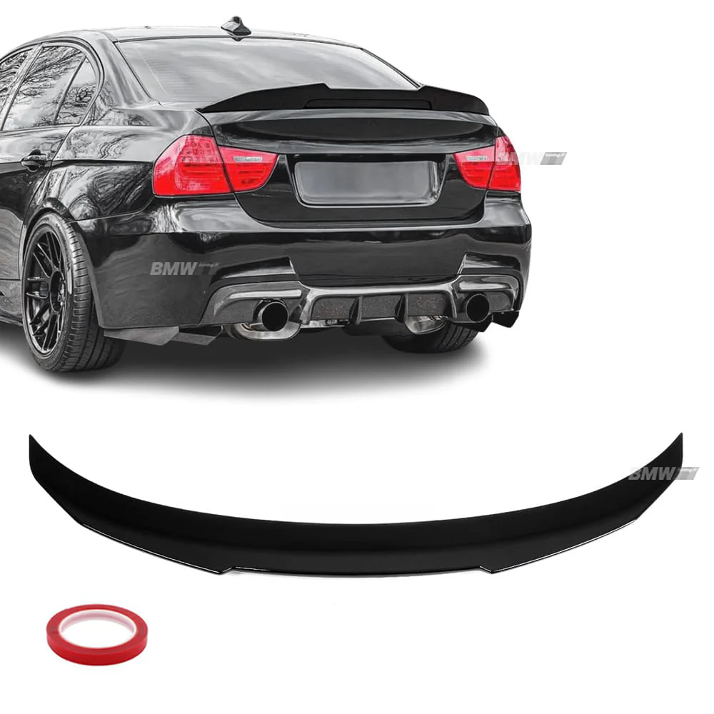 BMW E90 PSM-look kiiltävän musta takaspoileri