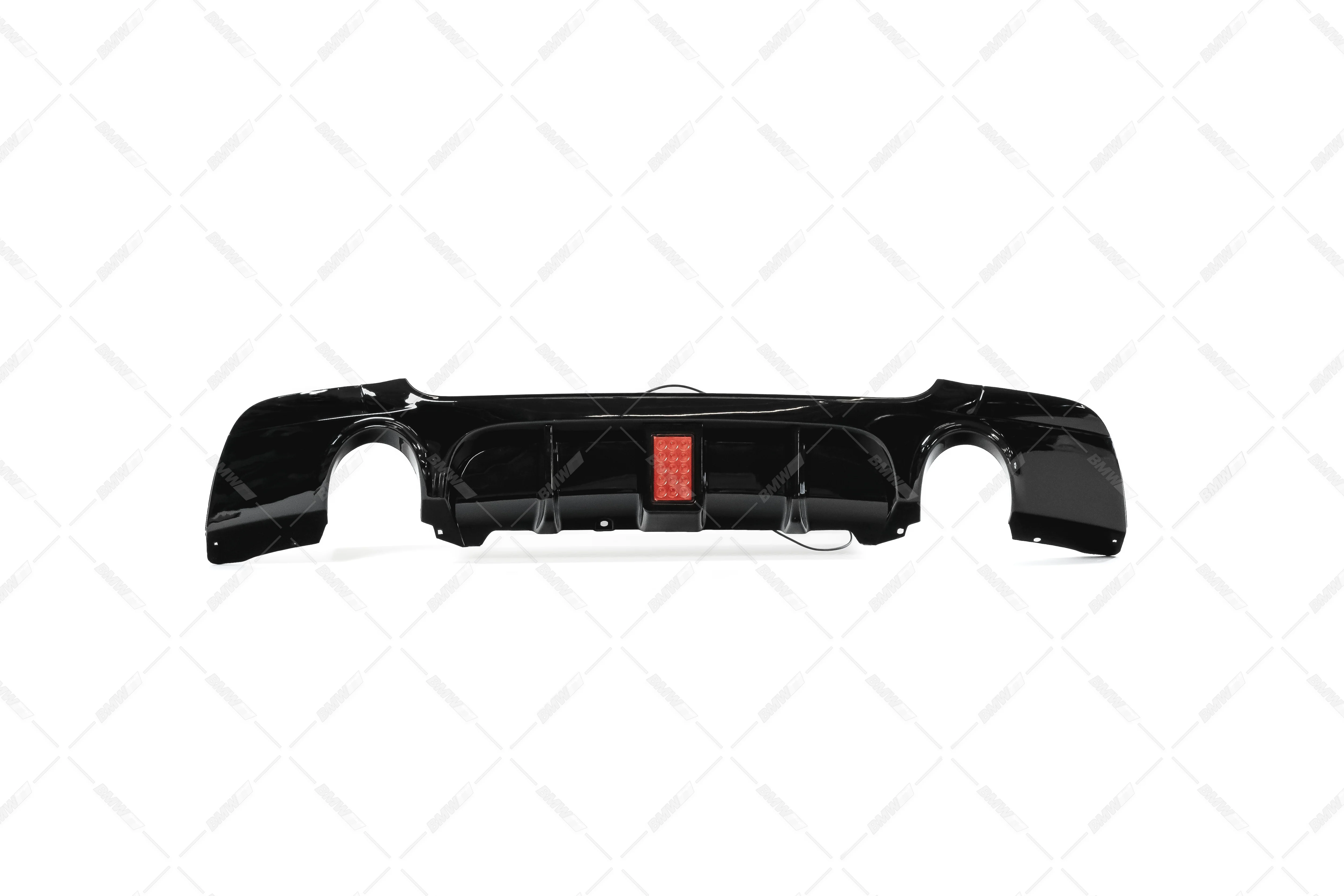 BMW E92 E93 05-11 M-Performance takapuskurin diffusori jarruvalolla kiiltävän musta - Image 4