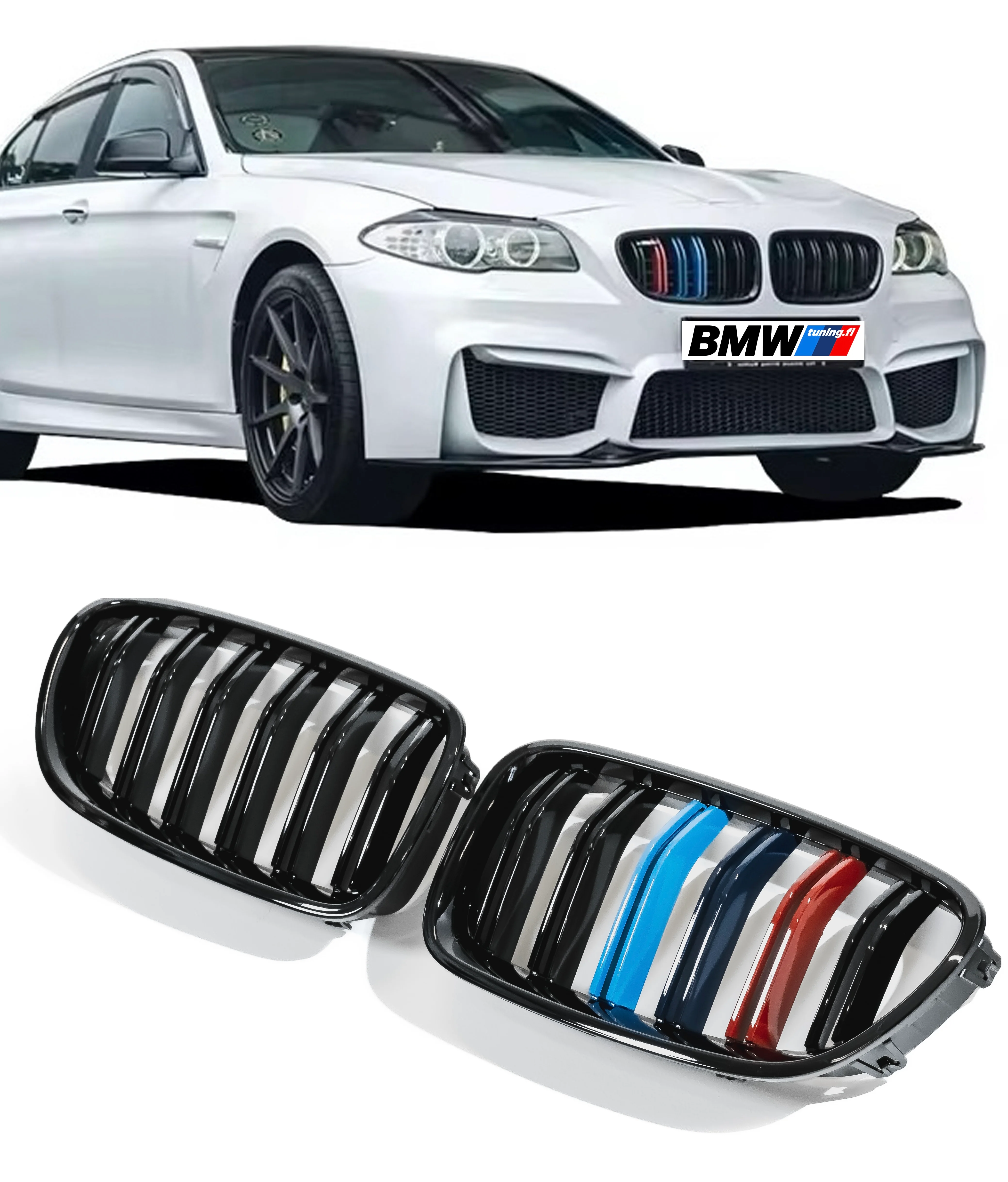 BMW F10 F11, M-Look M-color väriset munuaiset