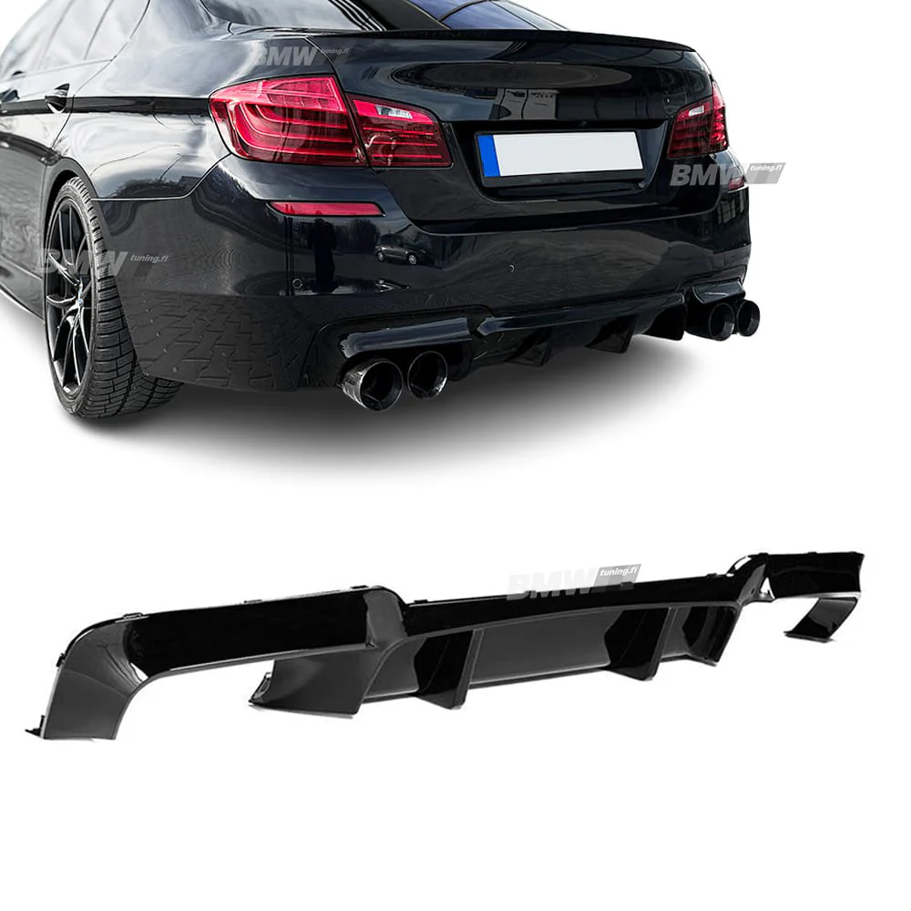 BMW F10 / F11, M-Performance Look diffusori kiiltävä musta