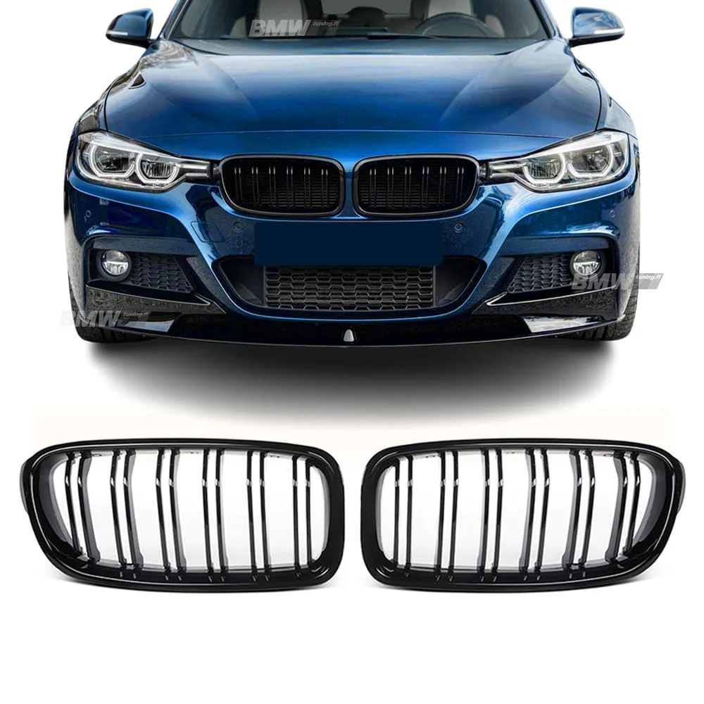 BMW F30 F31, M-look kiiltävän mustat munuaiset