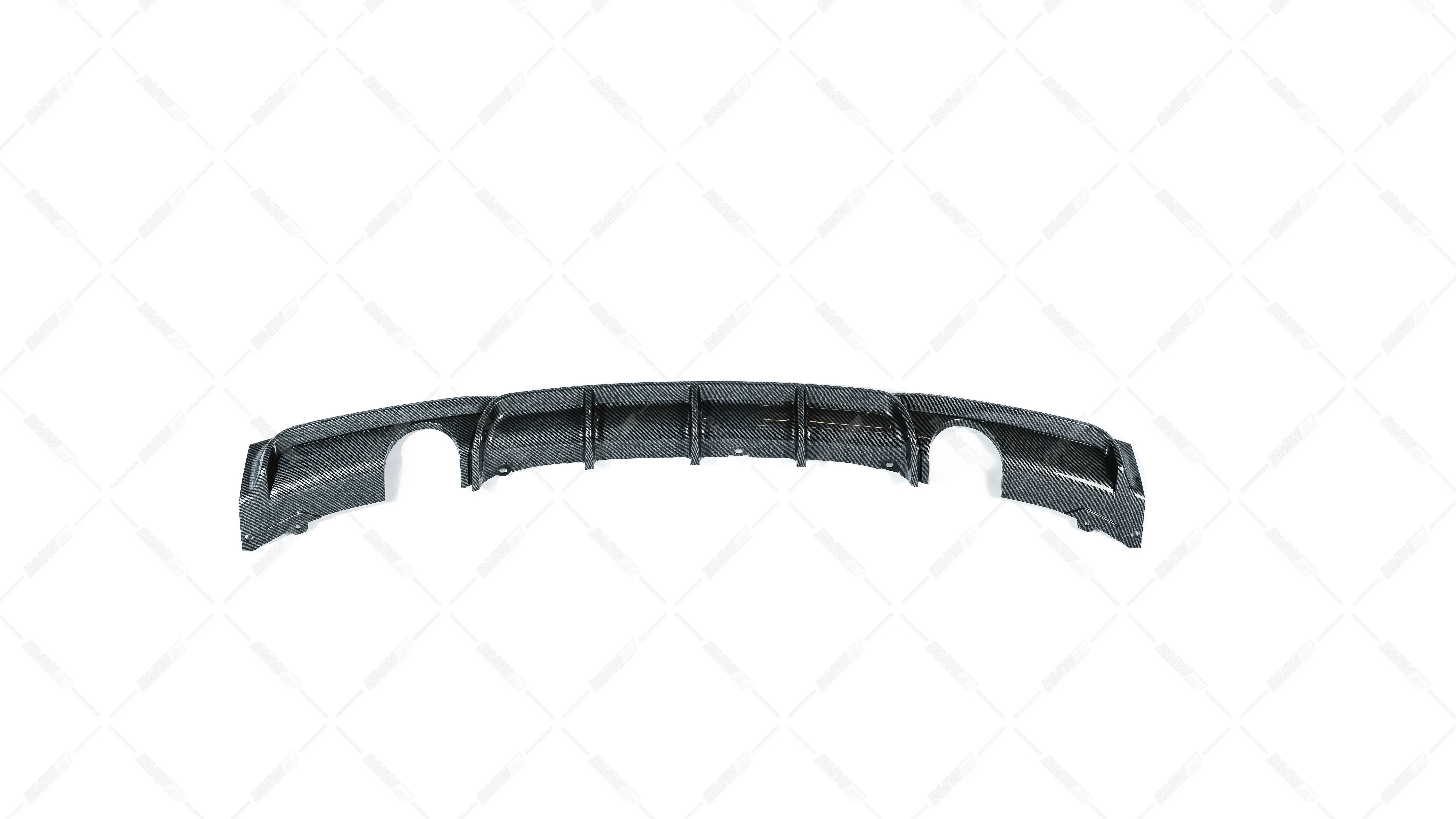 BMW F30 F31 M-Performance diffuusori M-Sport takapuskuriin carbon look - Image 2