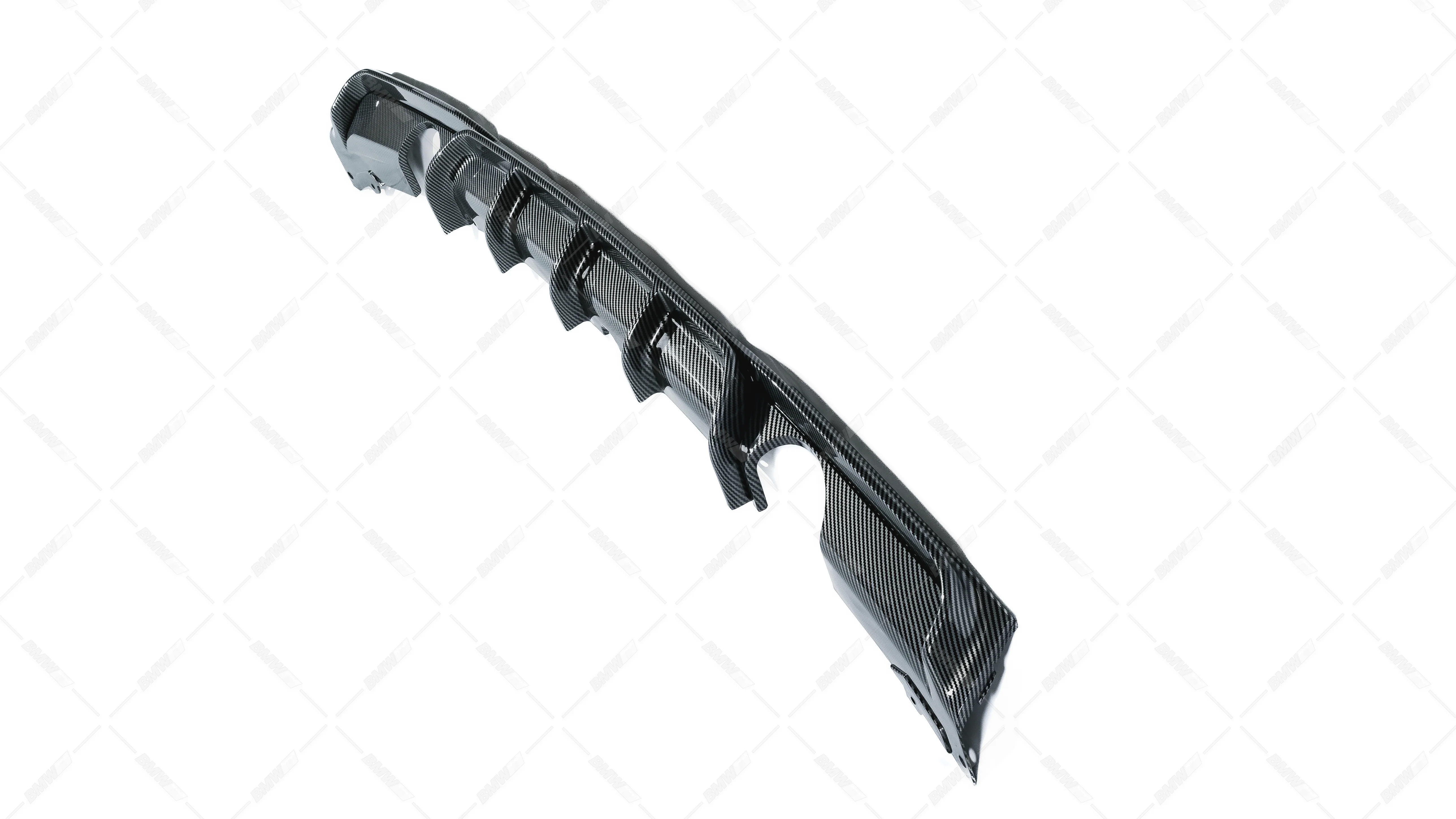 BMW F30 F31 M-Performance diffuusori M-Sport takapuskuriin carbon look - Image 4