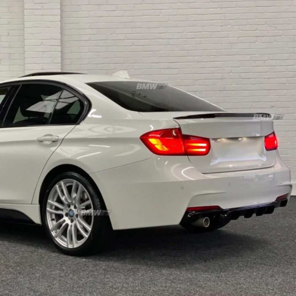 BMW F30 F31 M-Performance diffuusori M-Sport takapuskuriin, kiiltävän musta - Image 7