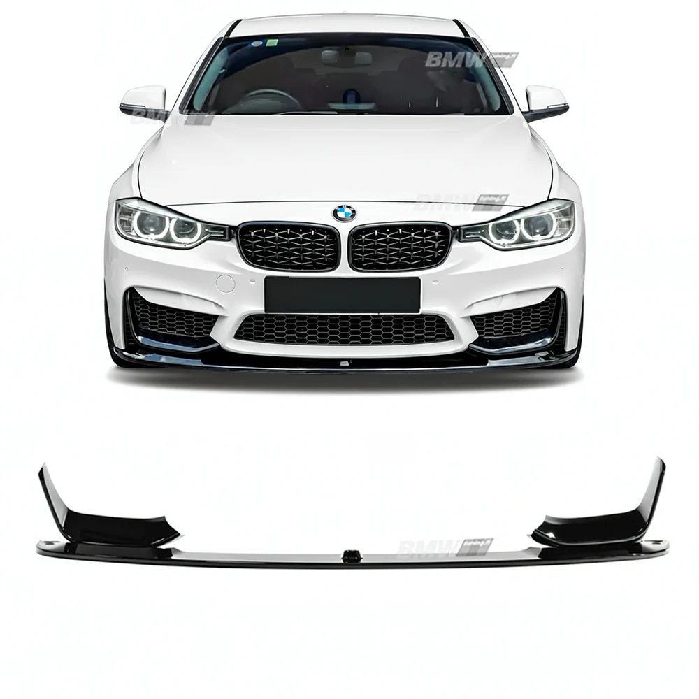 BMW F30/F31 M3-Look Etupuskurin etuspoileri kiiltävän musta