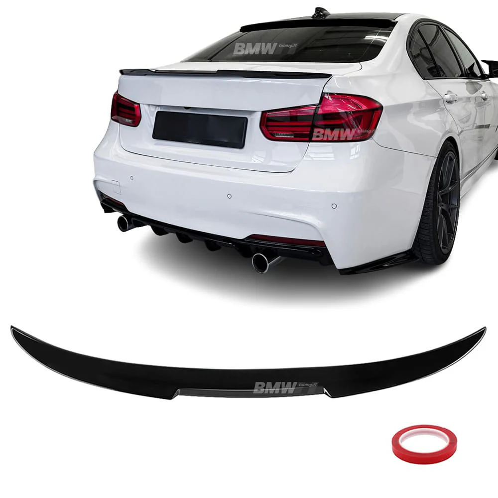 BMW F30 F80 M4-look takaspoileri kiiltävän musta