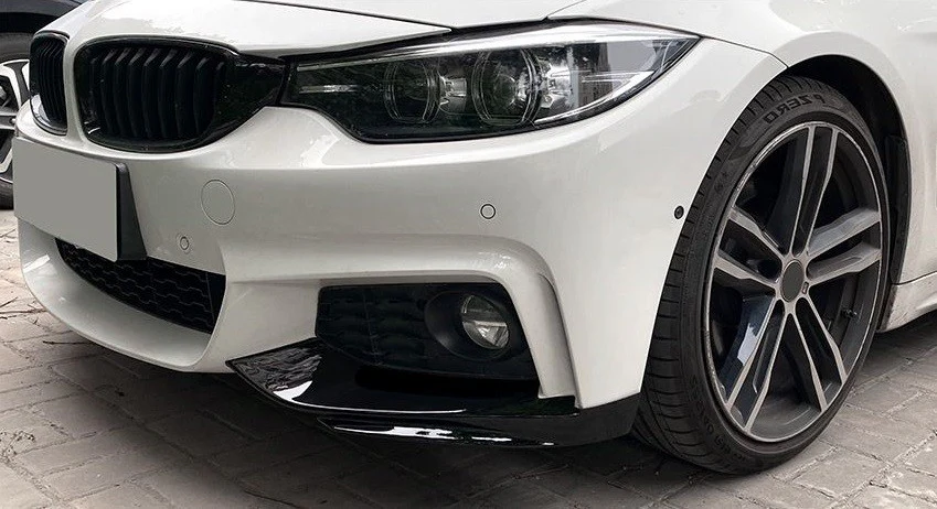 BMW F32 F33 F36, etupuskurin etuspoileri palat kiiltävän musta - Image 3