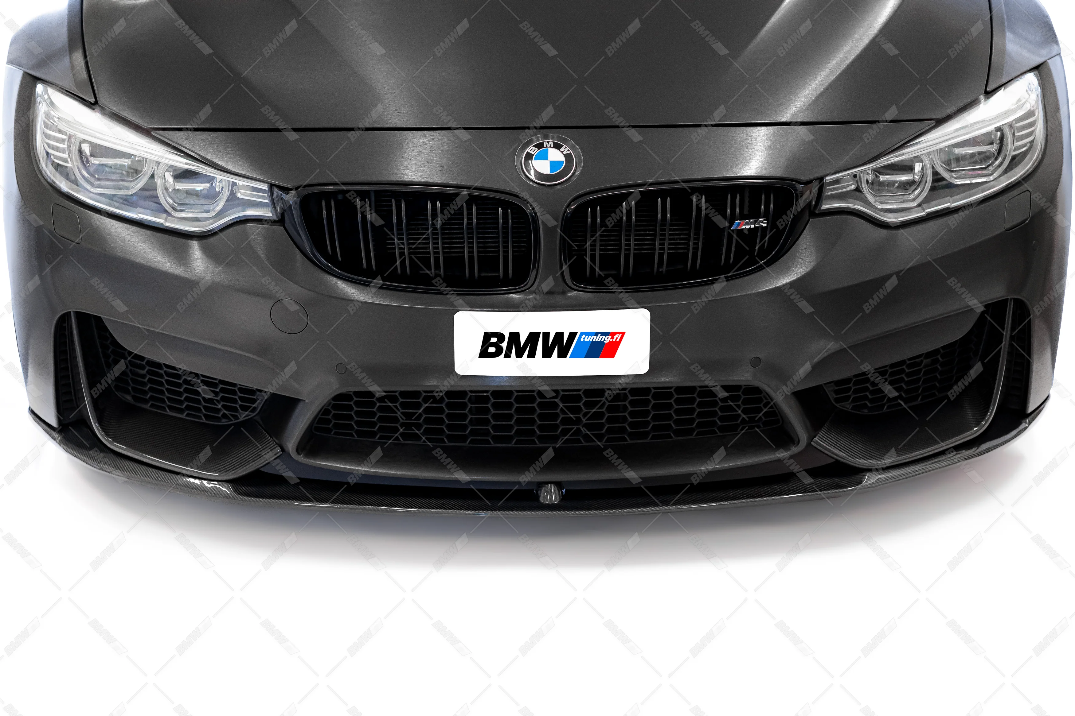BMW F80 F82 F83 M3 M4, M-Performance look Etuspoileri aito hiilikuitu - Image 3
