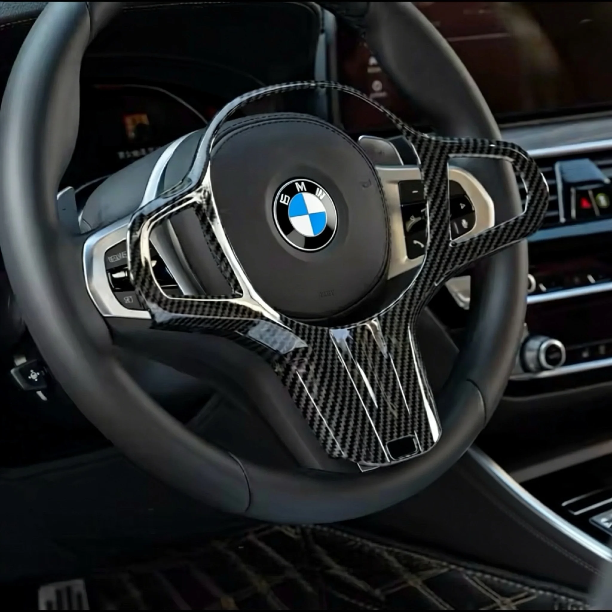 BMW G-sarjalaisiin carbon look ratin suoja M-sport - Image 3