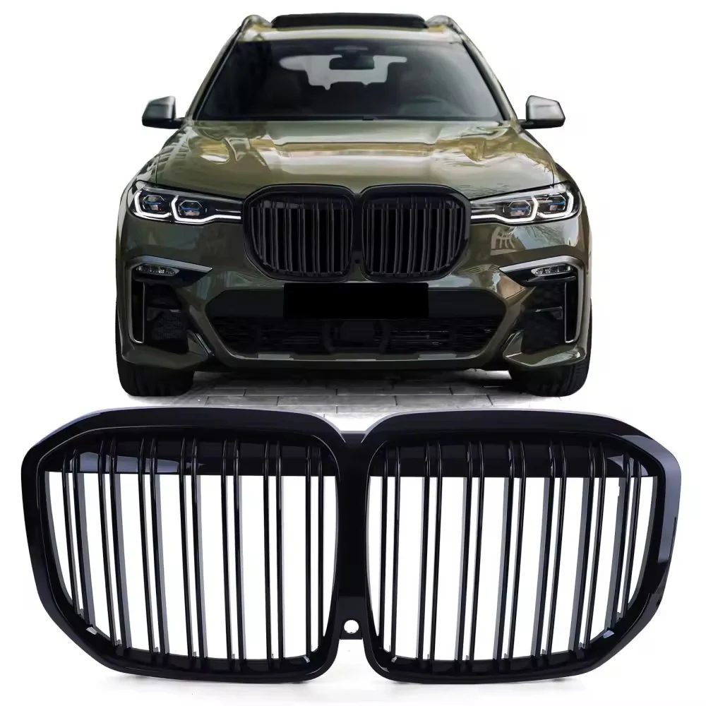 BMW G07 X7, Kiiltävän mustat M-look munuaiset - Image 4