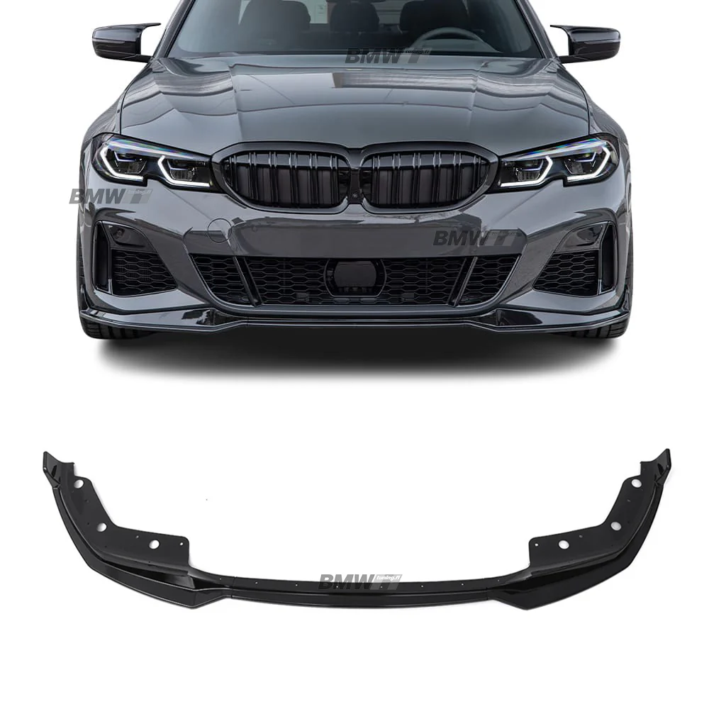 BMW G20 G21 19-22 Kiiltävän musta etuspoileri