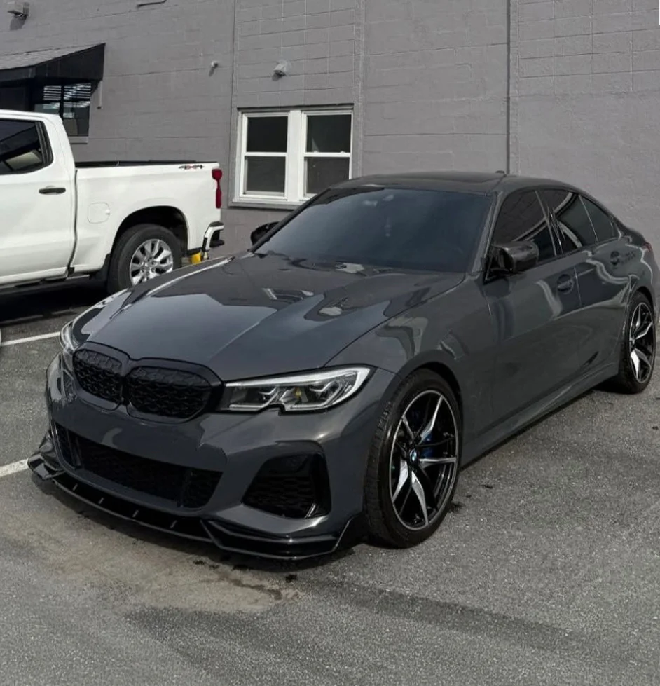 BMW G20 G21 19-22 Performance kiiltävän musta etulippa - Image 5