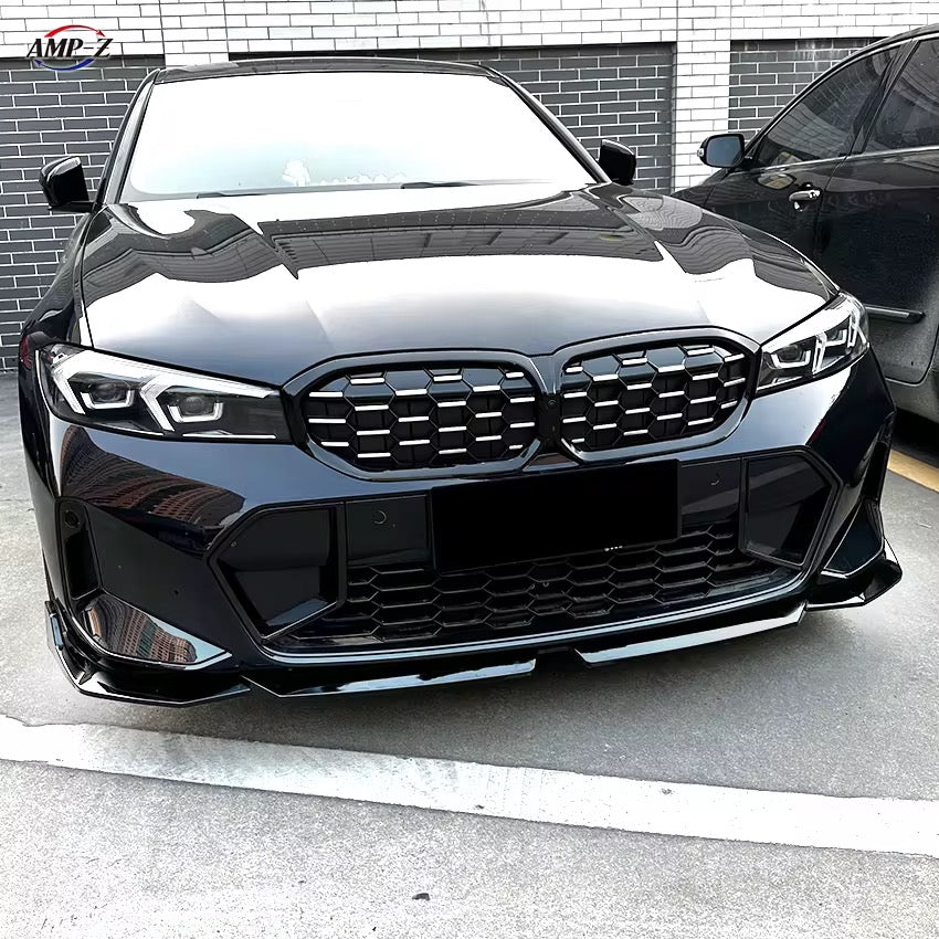 BMW G20/G21 LCI Etupuskurin spoileri kiiltävän musta - Image 5