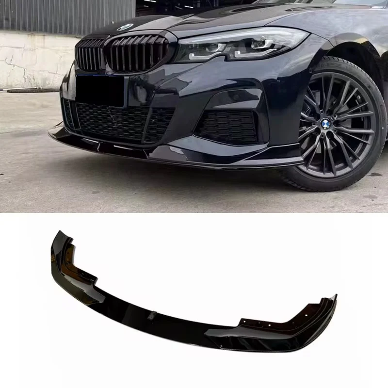 BMW G20 G21, AC style kiiltävän musta etuspoileri - Image 5