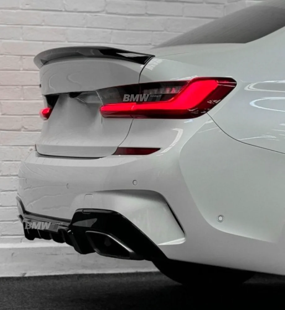 BMW G20 kiiltävän musta M-performance look takaspoileri - Image 6