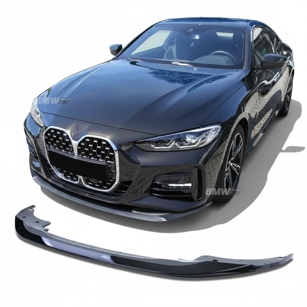 BMW G22 G23 G26 kiiltävän musta M-sport etuspoileri