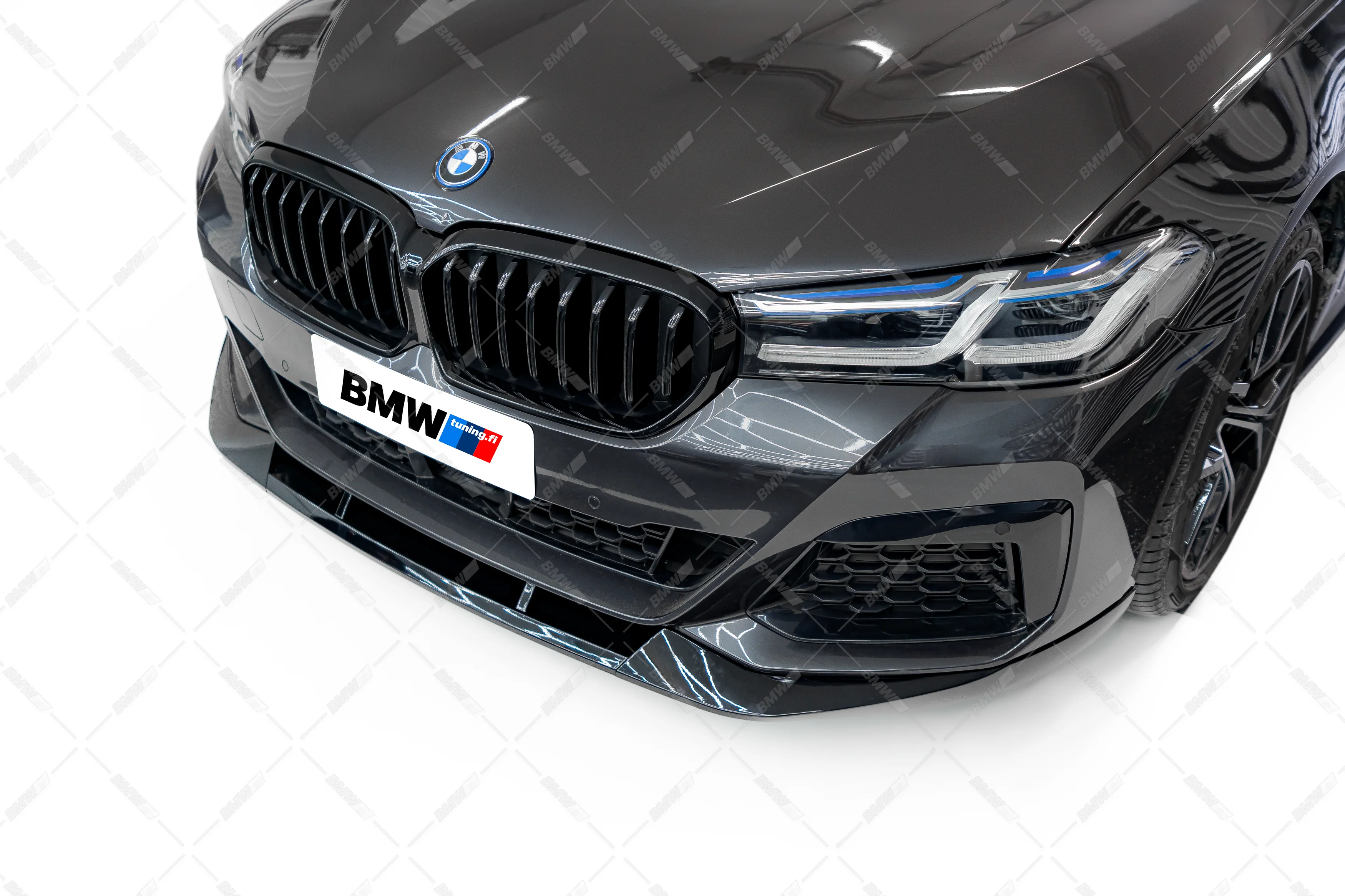 BMW G30 G31 LCI, M-Performance kiiltävän musta etuspoileri - Image 4