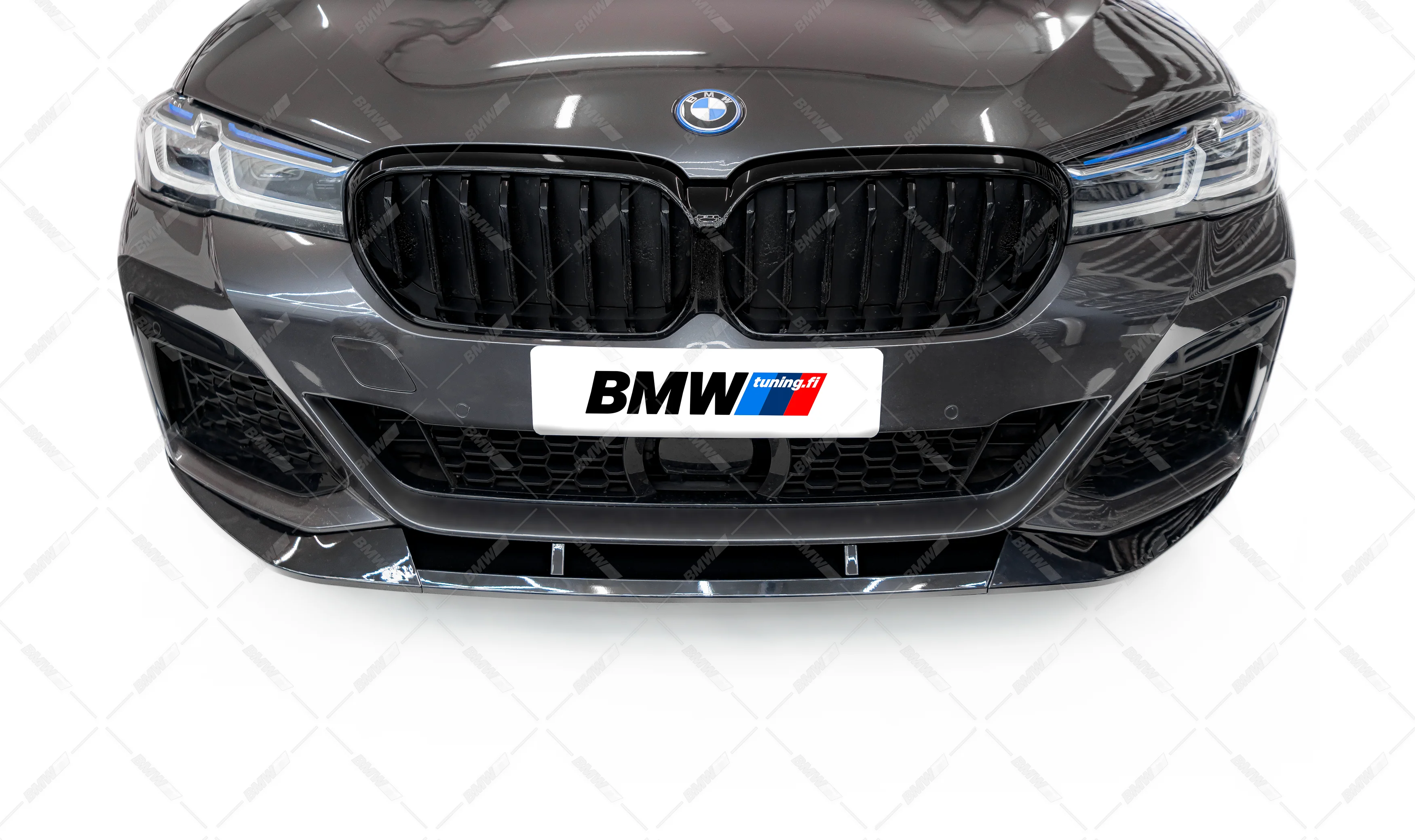 BMW G30 G31 LCI, M-Performance kiiltävän musta etuspoileri - Image 5