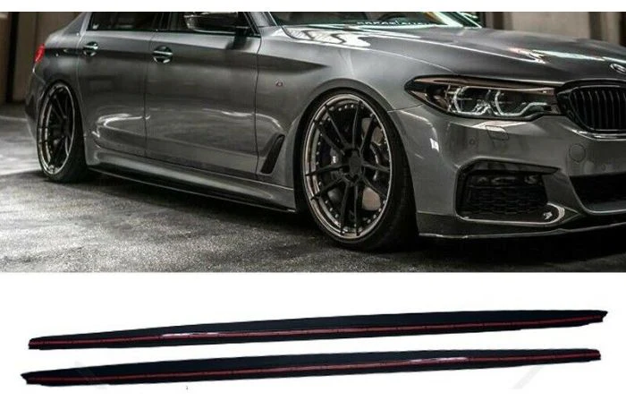 BMW G30 G31 M-Performance sivuhelmojen lisäosat matta musta - Image 5