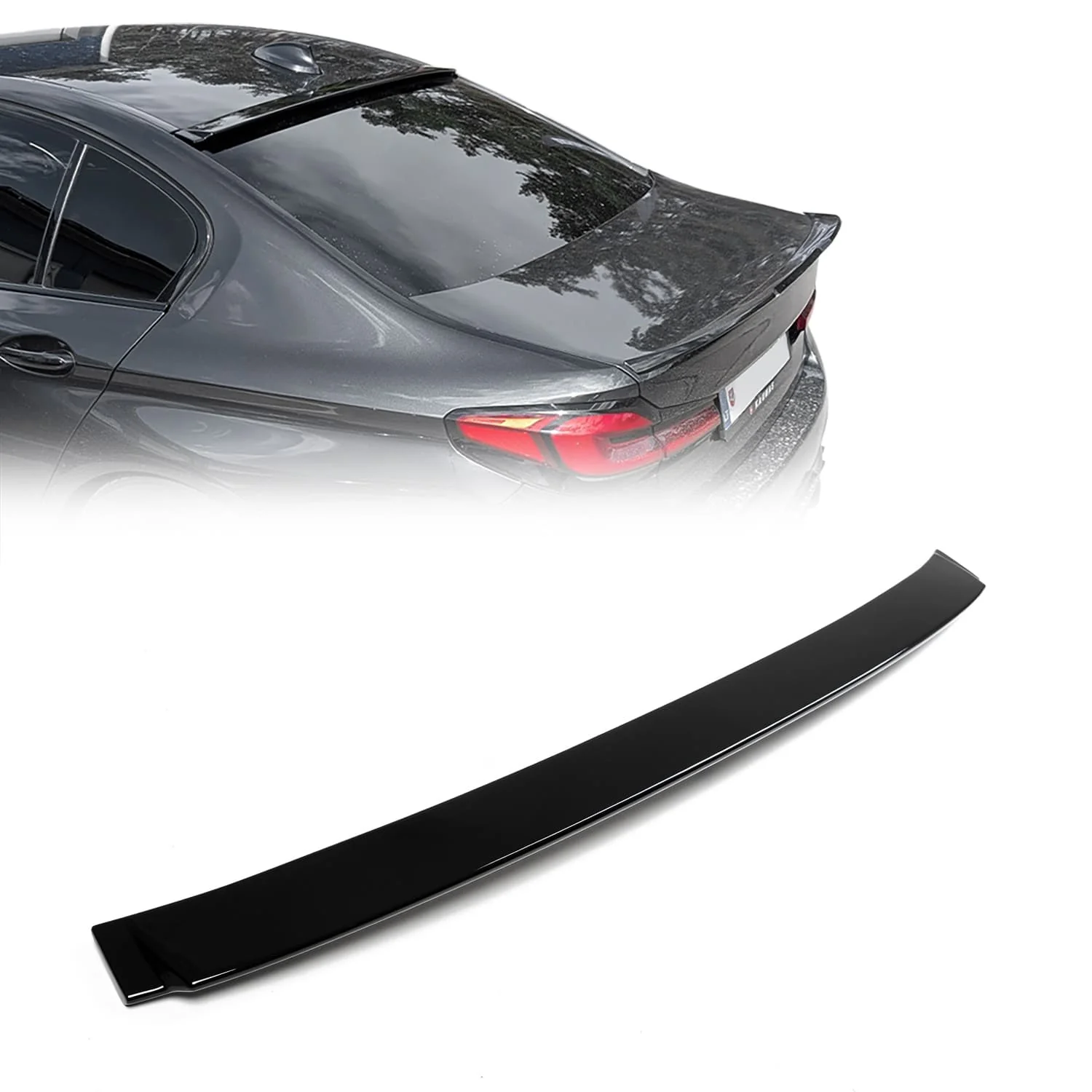 BMW G30 Takalasin spoileri kiltävän
musta