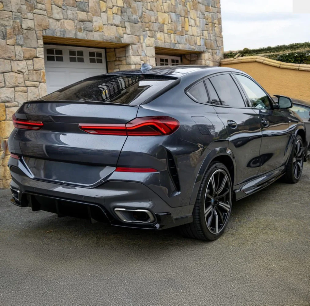 Bmw X6 G06, 2019-2023 Black Knight Aero kit kiiltävän musta - Image 6